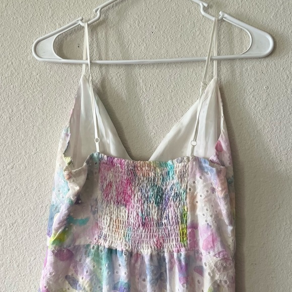 SOLD 🐰 Adyson Parker Spring Lilac Cotton Eyelet Embroidered V-neck Maxi Dress - Picture 6 of 8